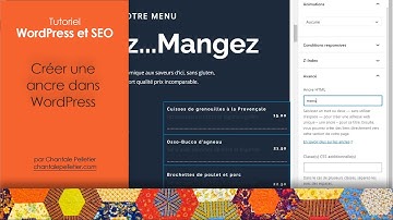 WordPress - Ajouter une ancre (un lien dans la même page)