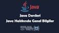 Java'da Genel Amaçlı Nesne Yönelimli Programlama ile ilgili video