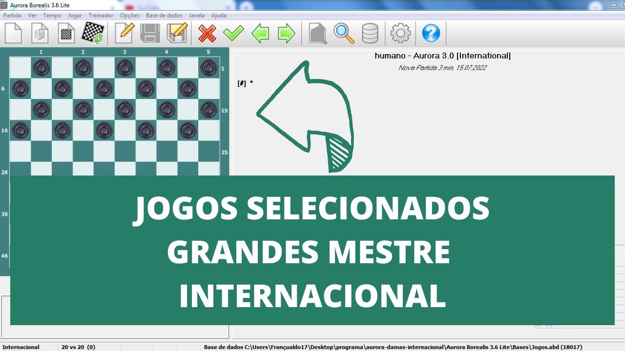GIFS para Iniciantes no Jogo de Damas com 5 segundos para calcular. –  Revista Brasileira de Jogo de Damas-RBJD