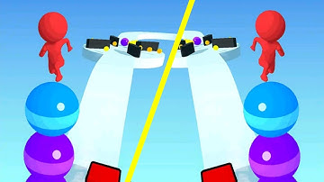 🟢 🟡 Stack Rider Vs Stack Rider | Gameplay Android ios | Android Gameplay Video | NO. MSY88