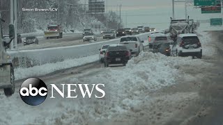 Winter weather strands motorists for hours l GMA