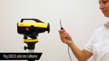 Leica CalMaster - How to set up the hardware for pipe lasers