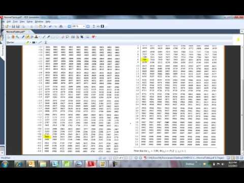 How to find statistical probabilities in a normal distribution Section 4.5: Normal RVs: Sample Problems (Z table) - YouTube