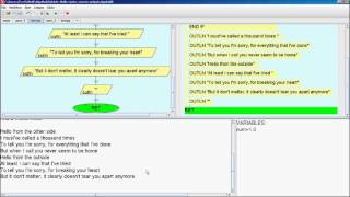 Adele Hello Lyrics - AlgoBuild program print