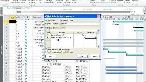 24 - Enter and edit Task in a Project - WBS Codes