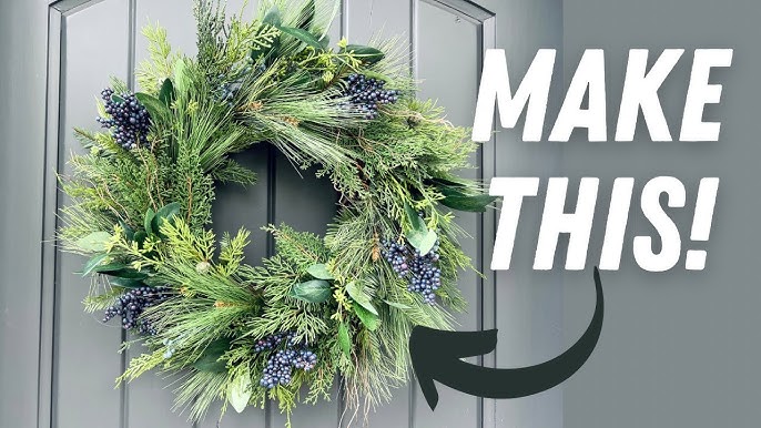 DIY Wreath for Front Door After Christmas, Winter Wreath Ideas