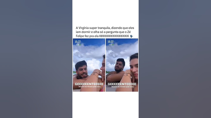 E olha só a pergunta que o Zé Felipe fez pra Virgínia kkkkkkkk 🗣