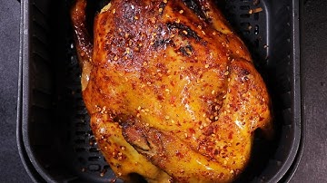 Cách làm Gà Nướng Nguyên Con Bằng Nồi Chiên Không Dầu - Da Giòn, Thịt Mềm, Không Bị Khô