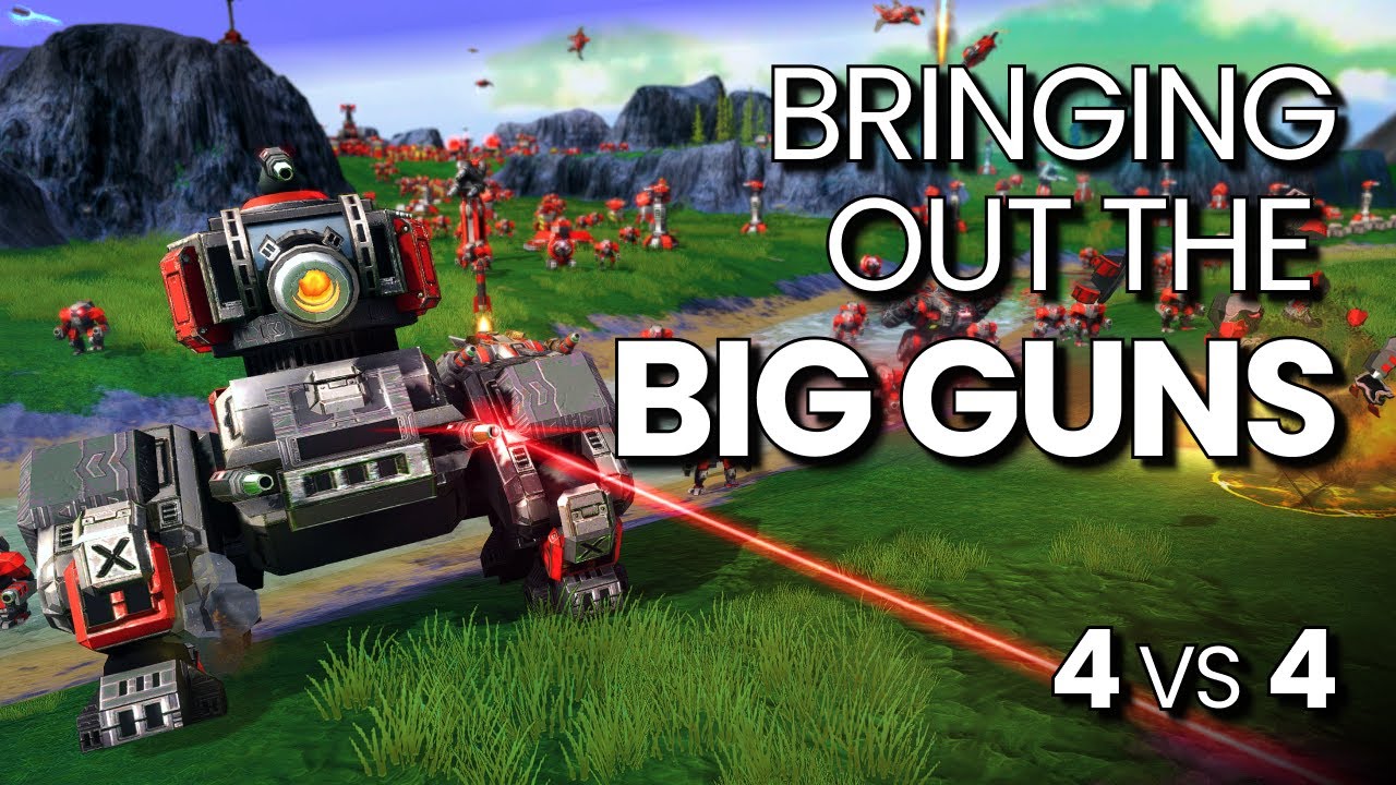 Bringing Out the Big Guns – Massive 4v4 Firepower Clash | Beyond All Reason