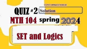 mth 104 quiz 2 solution spring 2024|mth104 quiz 2 solution spring 2024|relations