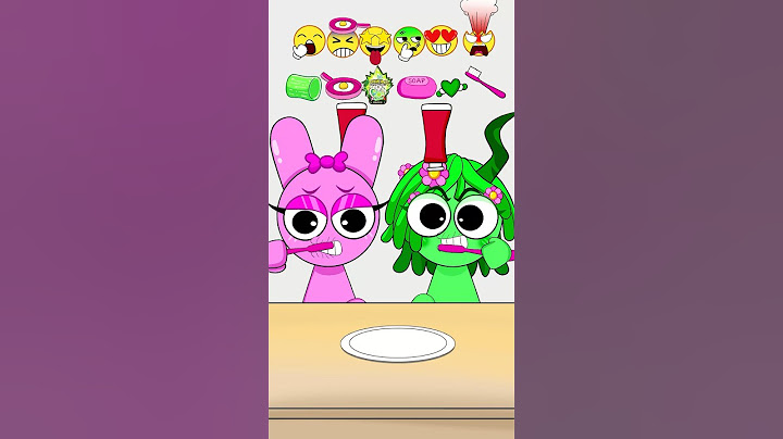Sprunki PINK vs Green Emoji Eating Challenge @MOOMOOSTUDIO #sprunki #pinkfood #greenfood #emoji