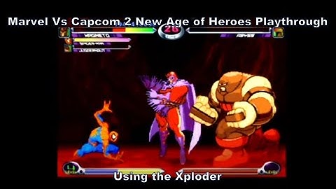 Marvel Vs Capcom 2 Spiderman, Juggernaut & Magneto Playthrough using the Dreamcast Xploder :D #Sega