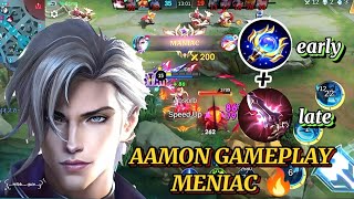 AAMON BUILD 2024 gameplay, Meniac 🔥 MOBILE LEGEND ✓