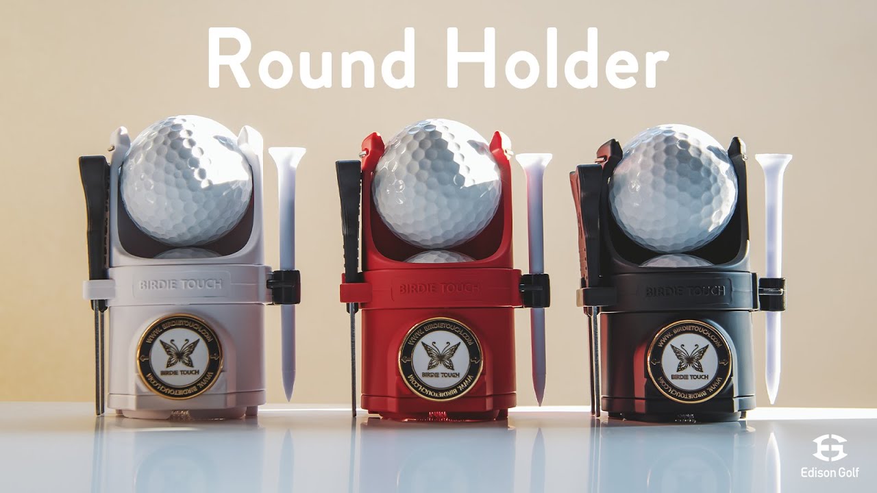 ラウンド中の必須アイテムであるゴルフボール ティー マーカー グリーンフォーク  グローブを一つに収納！ゴルフラウンドホルダーをワンタッチでベルトに装着！探す手間を省いてスイングに集中！