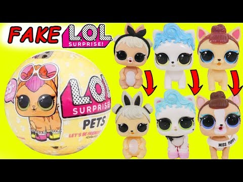 Fake LOL Surprise Dolls Pets in 