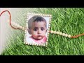 Cute Photo Rakhi | How to make rakhi with picture at home #rakhi #kidscrafts