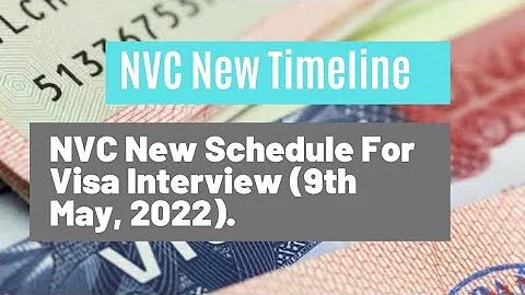 NVC Processing Time || NVC New Schedule For Visa Interview (9th May, 2022).