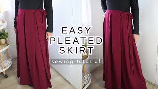 Sew This Perfect Pleated Skirt (DIY Sewing Tutorial)