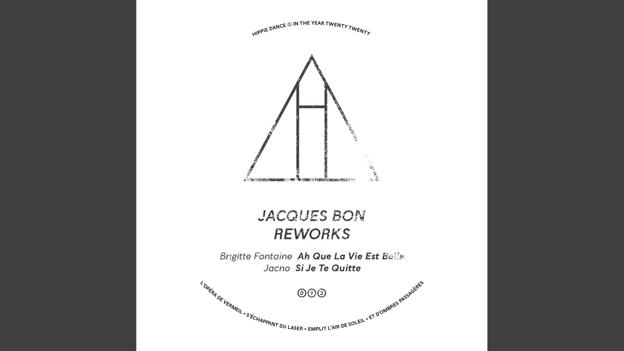 Bon Rework Si Je Te Quitte (Jacques Bon Rework) - YouTube