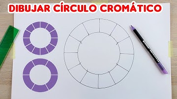 Cómo Dibujar un CÍRCULO CROMÁTICO. Educación Plástica. Colores primarios, secundarios y terciarios.