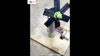 Sunflower Solar power tracer || Engineering project || Final year Project || Python Project ||