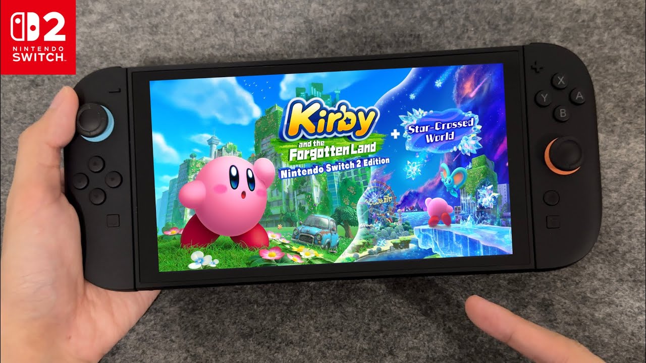 Kirby and the Forgotten Land Nintendo Switch 2 Gameplay