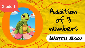 How to Add 3 Numbers Using a Number Line | Easy Addition for Grade 1 Kids