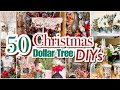 50 CHRISTMAS DIY DOLLAR TREE DECOR CRAFTS! CENTERPIECE, WAGON,TREE, ORNAMENTS,