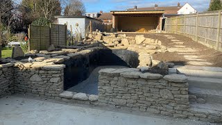 Banstead 10000 Gallon Pond Construction PART 4 Banstead 10000 Gallon Pond Construction PART 4