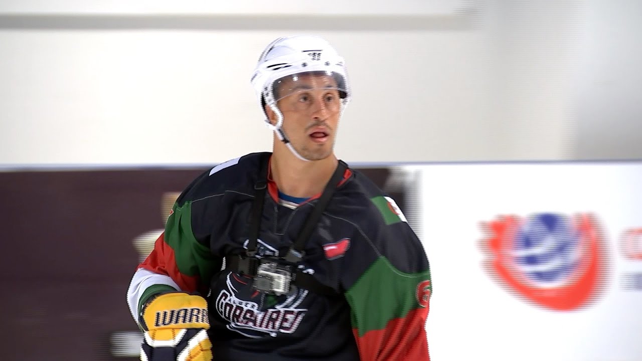 GoPro Footage Alger Corsaires Ice Hockey Team Practise in Morocco