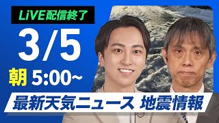 ウェザーニュースの配信のサムネイル画像