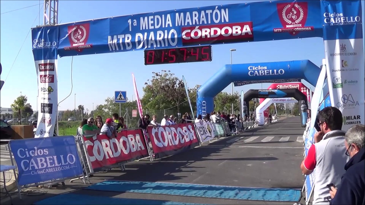 I Media Maratón MTB Diario Córdoba (Vídeo de meta) - YouTube