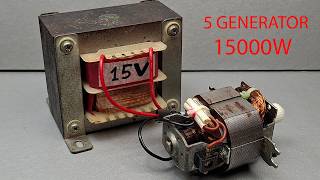 Top 5 How To Make Free Electricity 220v Generator 15000w Amazing At Home | You'll Be Shocked