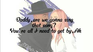 Video thumbnail of "Emma Bunton & Jade Jones - You're All I Need to Get By (Lyric Video) [Lyrics]"