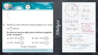 12. Sınıf Fizik Test 6 - Basit Harmonik Hareket 1