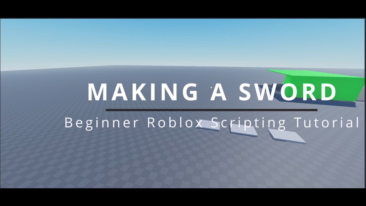 [Beginner] ROBLOX Scripting Tutorial | Making A Simple Sword - YouTube
