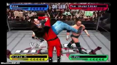 WWF Smackdown! 2: Know Your Role - Kane and The Undertaker vs Triple H and X Pac (HD)
