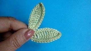 Вязание крючком - Как вязать листики How to crochet leaf  Урок 309(Подписаться на все новые видео-уроки по емайл: http://feedburner.google.com/fb/a/mailverify?uri=knittingforbeginners/video ..., 2013-06-29T07:22:27.000Z)