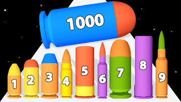 BULLET FUSION - Level Up Bullet Gun (Satisfying ASMR Gameplay, Replay)