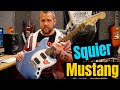 UNBOXING Squier By Fender Bullet Competition Mustang Lake Placid Blue Review
