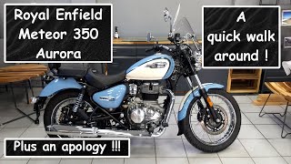 Royal Enfield Meteor 350 Aurora | A quick walk around | by Ian Hughes 4,620 views 1 month ago 8 minutes, 46 seconds