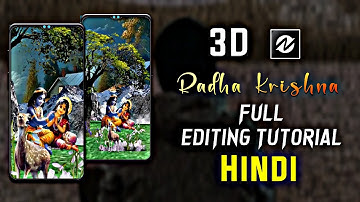 3D Trending Radha Krishna Status Video Editing || 3d Trending Behind Objects Status Video Editing