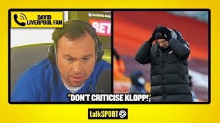 "DON'T CRITICISE KLOPP!" David the Liverpool fan ARGUES with Cundy & Goldstein over Liverpool loss!