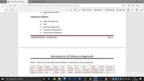 Introduction of Python in SageMath