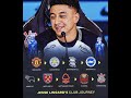 Jesse Lingard's Club Journey #lifeisbutadream #football #footballmatch #arsenal #footballresults #