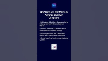 Quantum Startup QpiAI Raises $32 Million in Round Co-Led by Indian Government #ainews #shorts