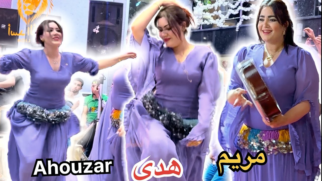 حصريا❤️‍🔥أحوزار و هدى🦋في سهرة اصيلة مع الجماهير الأطلسية نايضة| izlan chaabi maroc atlas dance  