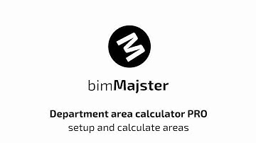 Revit department area calculator PRO - setup