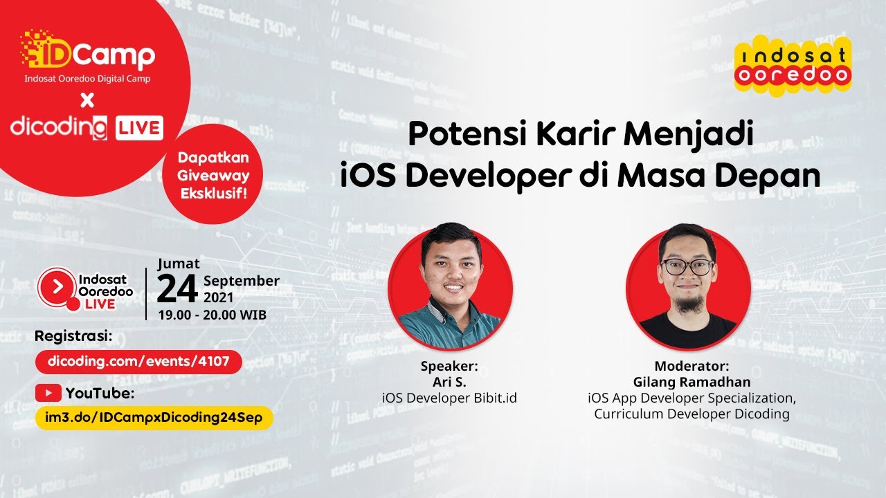 IDCamp x Dicoding Live: Potensi Karir Menjadi iOS Developer di Masa ...