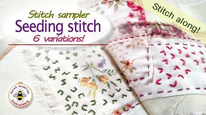 Make beautiful slow stitch projects just using these 5 easy stitches! 